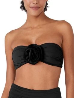 Kate Spade Bandeau Bra Bikini Top - Rosette Solids