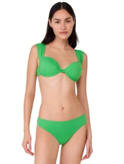 Kate Spade Shirred Underwire Bikini Top - Solids