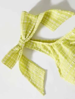 Kate Spade New York Bow One Shoulder Bikini Top - Ocean Plaid -BCBGMAXAZRIA Shop S9D528 324 alt03 f99757cf 5d7c 4331 af0b 1287fb4bc273