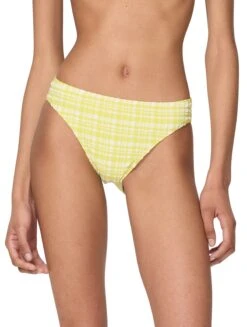 Kate Spade New York High Cut Bikini Bottom - Ocean Plaid
