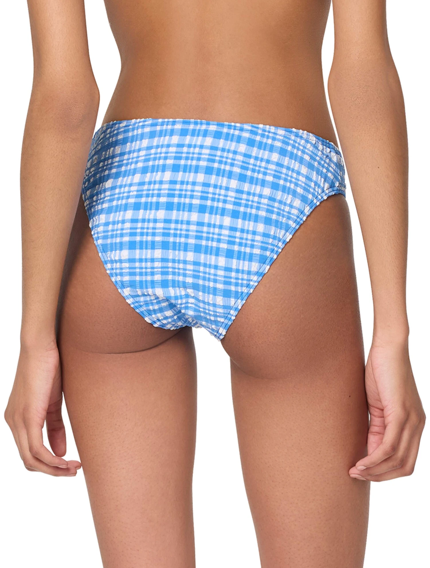 Kate Spade New York High Cut Bikini Bottom - Ocean Plaid 5 Kate Spade New York High Cut Bikini Bottom - Ocean Plaid - Image 5