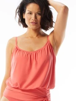 Coco Contours Jem Blouson Bra Sized Tankini Top - Heritage -BCBGMAXAZRIA Shop T31087 613 alt02 R