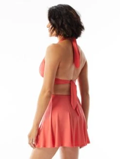 Coco Contours Athena Draped Halter Bra Sized Bikini Top - Heritage 7 Coco Contours Athena Draped Halter Bra Sized Bikini Top - Heritage -BCBGMAXAZRIA Shop T31101 613 alt01 R