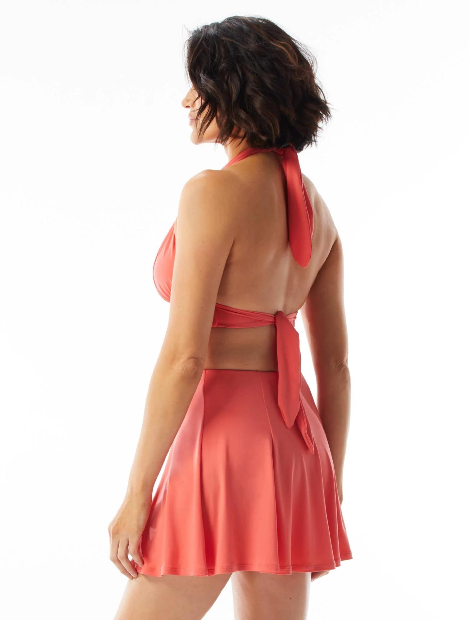 Coco Contours Athena Draped Halter Bra Sized Bikini Top - Heritage 4 Coco Contours Athena Draped Halter Bra Sized Bikini Top - Heritage - Image 4