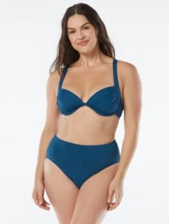 Coco Contours Regal Draped Bra Sized Underwire Push Up Bikini Top - Keepsake