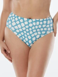 Coco Contours Onyx High Waisted Bikini Bottom - Abstract Giraffe