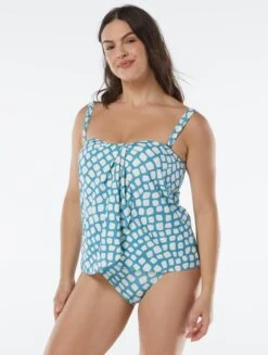 Coco Contours Clarity Draped Bandeau Bra Sized Tankini Top - Abstract Giraffe -BCBGMAXAZRIA Shop T60044 438 alt02 e940d3e1 6f96 4200 b988 55831da73c3b