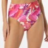 Coco Contours Thrive High Waist Bikini Bottom - Del Mar Palm