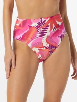 Coco Contours Thrive High Waist Bikini Bottom - Del Mar Palm