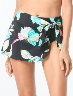 Coco Contours Halo Sarong Swim Skirt - Aquatic Lotus
