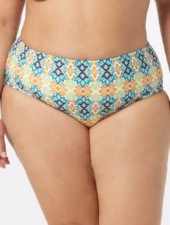 Coco Reef Verso High Waist Reversible Bikini Bottom - Grecian Tile -BCBGMAXAZRIA Shop U1A289 970 alt08 2