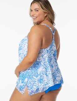 Coco Reef Current Bra Sized Mesh Layer Underwire Tankini Top - Bungalow Floral -BCBGMAXAZRIA Shop U1B035 499 alt02