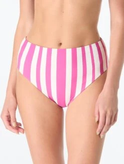 Coco Reef Verso High Waist Reversible Bikini Bottom - Cabana Stripe