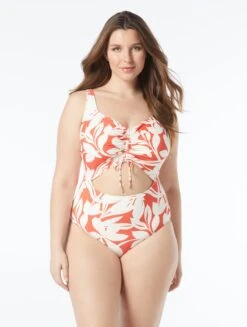 Coco Reef Sassy Bra Sized Underwire One Piece Swimsuit - Playa Paradiso