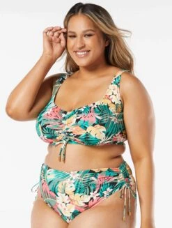 Coco Reef Elevate Bra Sized Shirred Underwire Bikini Top - Passion Flower -BCBGMAXAZRIA Shop U26461 006 alt03 R