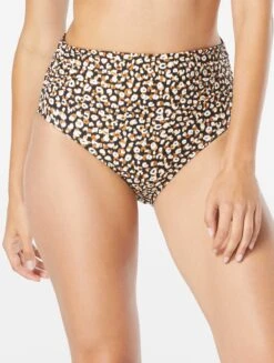 Coco Reef Impulse High Waist Rollover Bikini Bottom - Wild Cheetah
