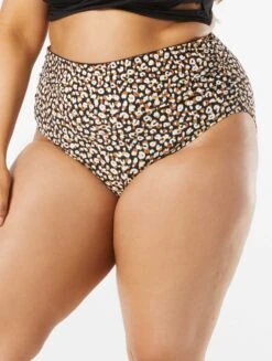 Coco Reef Impulse High Waist Rollover Bikini Bottom - Wild Cheetah -BCBGMAXAZRIA Shop U27208 006 alt04 R
