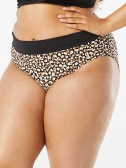 Coco Reef Impulse High Waist Rollover Bikini Bottom - Wild Cheetah -BCBGMAXAZRIA Shop U27208 006 alt06 R