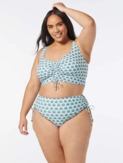 Coco Reef Elevate Bra Sized Shirred Underwire Bikini Top - Island Lotus -BCBGMAXAZRIA Shop U2A461 119 alt04