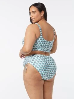 Coco Reef Elevate Bra Sized Shirred Underwire Bikini Top - Island Lotus -BCBGMAXAZRIA Shop U2A461 119 alt05