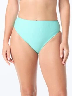 Coco Reef High Esteem High Leg High Waist Bikini Bottom - Rib Solids