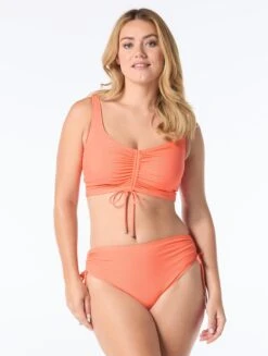 Coco Reef Elevate Bra Sized Shirred Underwire Bikini Top - Rib Solids -BCBGMAXAZRIA Shop U2C606 623