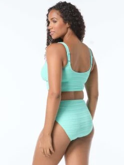 Coco Reef Elevate Bra Sized Shirred Underwire Bikini Top - Sand Dune Crochet -BCBGMAXAZRIA Shop U2D023 354 alt01