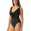 Coco Reef Embrace Deep V Underwire One Piece Swimsuit - Fringe