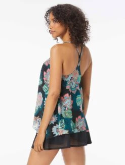 Coco Reef Current Bra Sized Mesh Layer Underwire Tankini Top - Tropical Lotus -BCBGMAXAZRIA Shop U35035 006 alt03