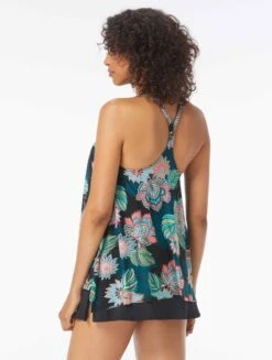 Coco Reef Current Bra Sized Mesh Layer Underwire Tankini Top - Tropical Lotus -BCBGMAXAZRIA Shop U35035 006 alt05