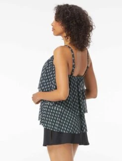 Coco Reef True Bra Sized Mesh Layer Underwire Tankini Top - Siren -BCBGMAXAZRIA Shop U36425 006 alt03