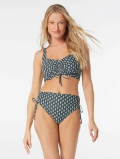 Coco Reef Elevate Bra Sized Shirred Underwire Bikini Top - Siren -BCBGMAXAZRIA Shop U36461 006