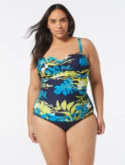 Coco Reef Charisma Bra Sized Tankini Top - Sea Garden -BCBGMAXAZRIA Shop U3A481 416 alt06