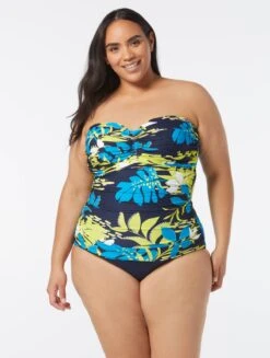 Coco Reef Charisma Bra Sized Tankini Top - Sea Garden -BCBGMAXAZRIA Shop U3A481 416 alt08