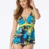 Coco Reef Sublime Bra Sized Underwire Tankini Top - Sea Garden
