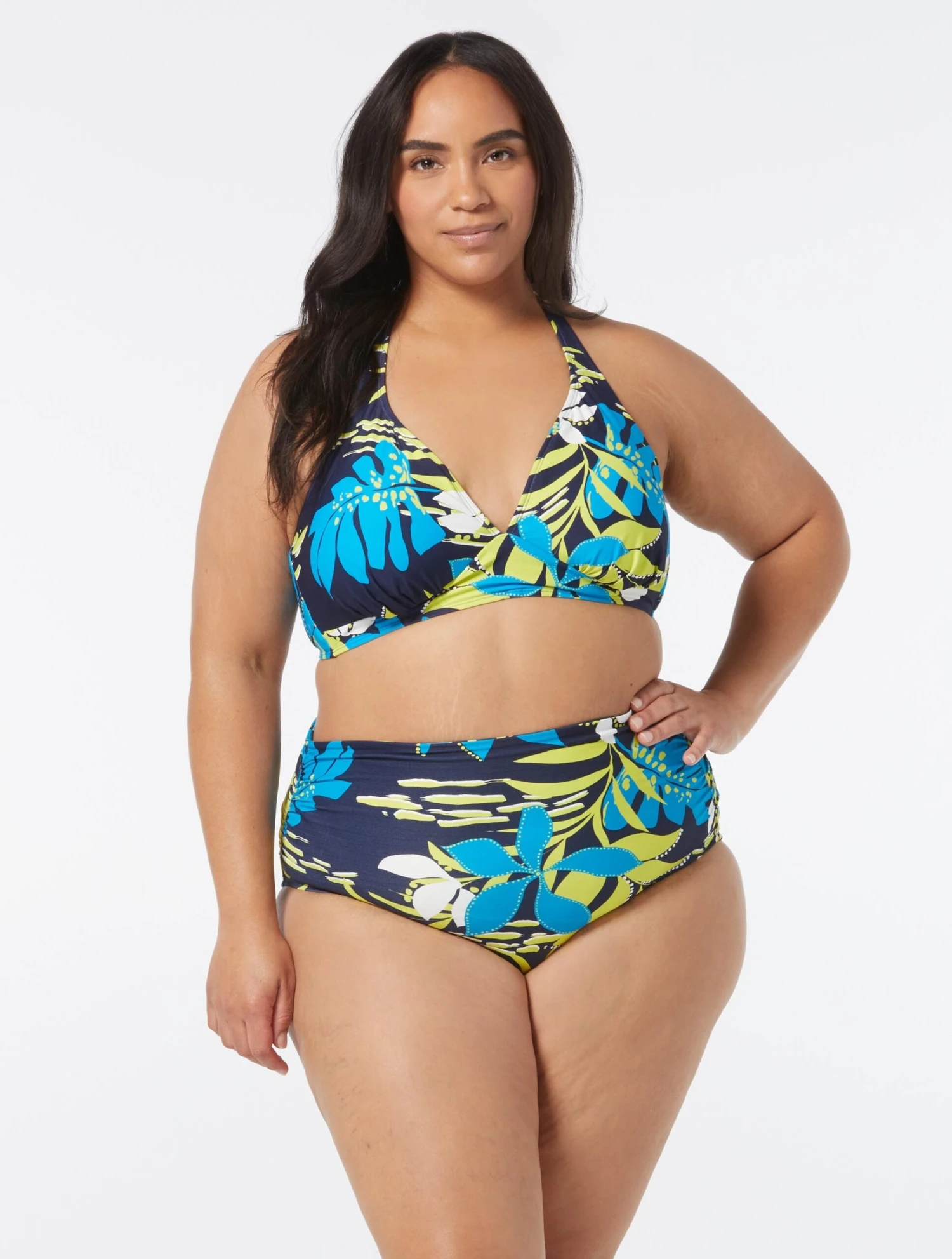 Coco Reef Optima Bra Sized Underwire Halter Bikini Top - Sea Garden 3 Coco Reef Optima Bra Sized Underwire Halter Bikini Top - Sea Garden - Image 3