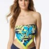 Coco Reef Vibra Bra Sized Underwire Scarf Top - Sea Garden