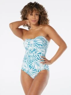 Coco Reef Five Way Bra Sized Underwire One Piece Swimsuit - Royal Palm -BCBGMAXAZRIA Shop U43317 438 alt02