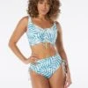 Coco Reef Elevate Bra Sized Shirred Underwire Bikini Top - Royal Palm
