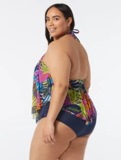 Coco Reef Aura Mesh Ruffle Bra Sized Cropped Underwire Tankini Top - Eclectic Jungle 7 Coco Reef Aura Mesh Ruffle Bra Sized Cropped Underwire Tankini Top - Eclectic Jungle -BCBGMAXAZRIA Shop U4A219 970 alt03