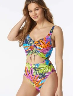 Coco Reef Sassy Bra Sized Underwire One Piece Swimsuit - Eclectic Jungle 6 Coco Reef Sassy Bra Sized Underwire One Piece Swimsuit - Eclectic Jungle -BCBGMAXAZRIA Shop U4A554 970 alt02