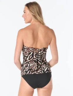 Coco Reef Charisma Bra Sized Underwire Bandeau Tankini Top - Wild Zebra 7 Coco Reef Charisma Bra Sized Underwire Bandeau Tankini Top - Wild Zebra -BCBGMAXAZRIA Shop U4D481 970 alt03