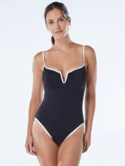 Coco Reef Celestial Bra Sized One Piece Swimsuit - Binding Solids