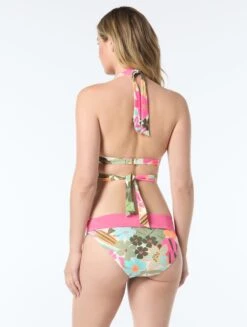 Coco Reef Starlet Halter Bra Sized Wrap Underwire Bikini Top - Lush Blooms -BCBGMAXAZRIA Shop U5E052 970 alt03
