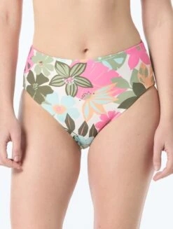 Coco Reef Verso High Waist Reversible Bikini Bottom - Lush Blooms