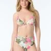 Coco Reef Sapphire Reversible Bra Sized Underwire Bikini Top - Lush Blooms