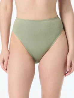 Coco Reef High Esteem High Leg High Waist Bikini Bottom - Shimmer Solids