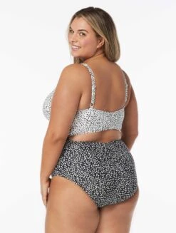 Coco Reef Sassy Bra Sized Underwire One Piece Swimsuit - Island Cheetah -BCBGMAXAZRIA Shop U7A554 006 alt03