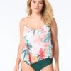 Coco Reef Captivate Bra Sized Underwire Tankini Top - Island Flora