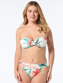 Coco Reef Stunner Bra Sized Underwire Bandeau Bikini Top - Island Flora